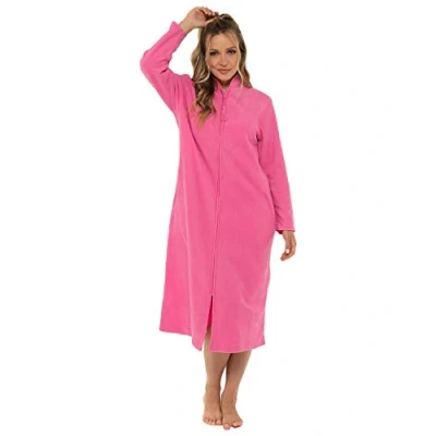 Imagen de Undercover Ladies Zipped Soft Fleece Dressing Gown 4045 Blue 22 24