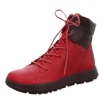 Imagen de THINK! Comoda Lana Virgen curtida, sin Cromo, Botas para Nieve Mujer, 5000 Melograno Combi, 36.5 EU