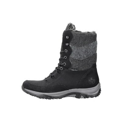 Imagen de Rieker M9643, Botas de Trekking Mujer, Negro, 38 EU