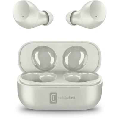 Imagen de Cellularline Wink Universal Auriculares Estéreo HiFi Bluetooth 5.0 con Estuche de Carga Autonomía Total 25 Horas 2 Alcance 10 Metros Gris