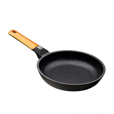 Imagen de BRA Efficient Orange Sartén de 18 cm, aluminio fundido con antiadherente Platinum Plus, apta para todo tipo cocinas incluyendo inducción