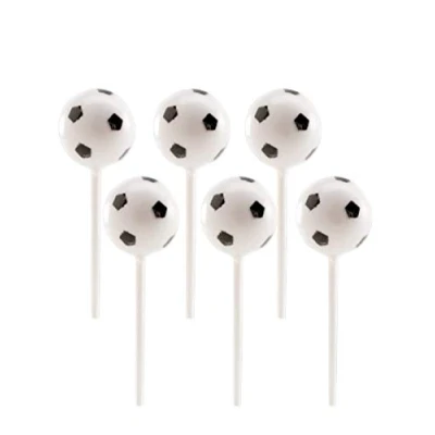 Imagen de dekora 302057 Topper para Decoración de Pasteles y Balones Fútbol Temáticos, Multicolor, D 2.3 cm