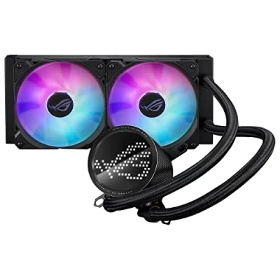 Imagen de Asus ROG Ryuo III 240 ARGB Cooler CPU Todo en Uno, Radiador de 400 mm, Asetek 8th Gen, 2 Ranuras para Ventiladores 120 LED Anime Matrix, Intel LGA 1700, 115x, 1200 y AMD AM4, AM5