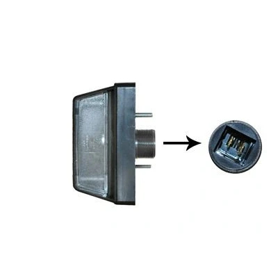Imagen de VAN WEZEL 1650939 Luz Matricula Atrás izquierda sin portalámparas IVECO: DAILY 3, FIAT: Ducato II Camión de plataforma/Chasis
