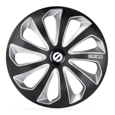 Imagen de SPARCO Sicilia SPC1475BKSVC Tapacubos 14in negro/plata