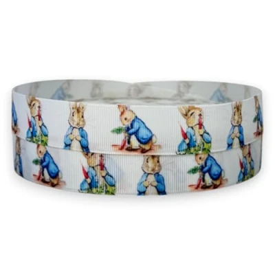 Imagen de Peter Rabbit 2m x 22mm Wide for Personalised Birthday Cake Decoration Ribbon &amp; Decorating Ideas Present Gift Wrap Bows Toppers Wrapping Bags Box Balloon String Cards Art Craft