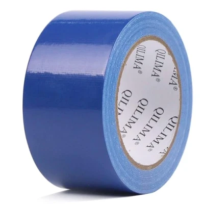 Imagen de QILIMA Cinta de Tela Reforzada, Impermeable, Durable Grado Profesional para Manualidades, Reparar, Fijar, Atar, Reforzar o Sellar, 50mm x 25.1m, azul