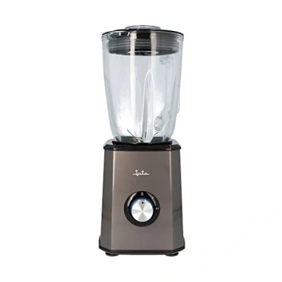 Imagen de JATA JEBT1500 Batidora de vaso 1,5 litros. 2 velocidades + turbo. Cuerpo acero inoxidable. Cuchilla dentada Apta para picar hielo. Pies antideslizantes. 1500 W