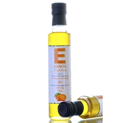 Imagen de Aceite de Oliva Virgen Extra Aromatizado 250 ml. con Esencias Naturales. Producto Jaén (Naranja, 3 Unidades)
