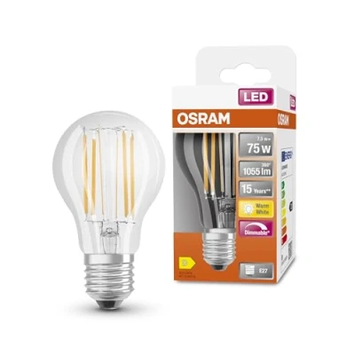 Imagen de OSRAM LED Retrofit CLASSIC a DIM Bombilla , Casquillo E27 4000 K 9 W Equivalente 75W Blanco frío