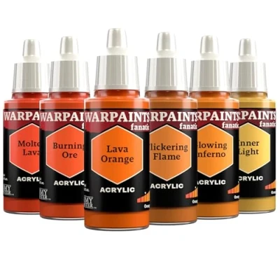 Imagen de The Army Painter, Warpaints Fanatic Flexible Triad: Oranges 6 x 18 ml Pinturas Acrilicas, Naranja Pintura Miniatura para D&amp;D miniatures &amp; Warhammer Figuras