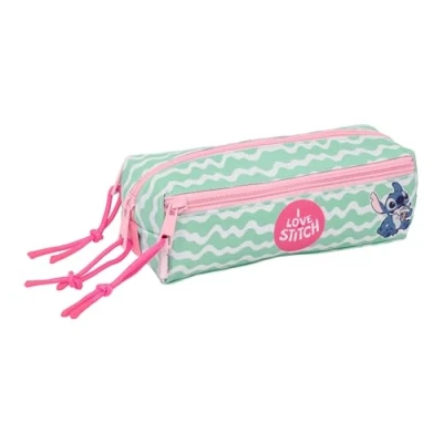 Imagen de Stitch Ice Cream Portatodo Triple Pequeño, Estuche Infantil, Niño, Ideal para Niños en Edad Escolar, Cómodo y Versátil, Calidad Resistencia, 22x6x8.5 cm