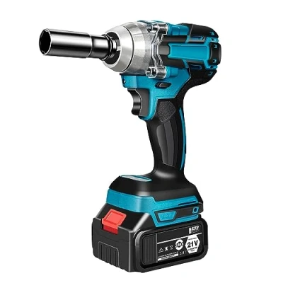 Imagen de Juego de destornilladores impacto, atornillador impacto con batería, 1/2 pulgadas, 320 N, compatible llave Makita 18 V gancho (sin batería)