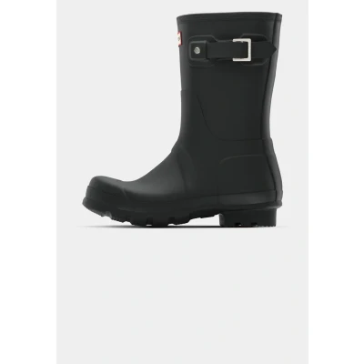 Imagen de Hunter Original Short Botas de agua, Hombre, Talla: 45/46, Black Caucho natural