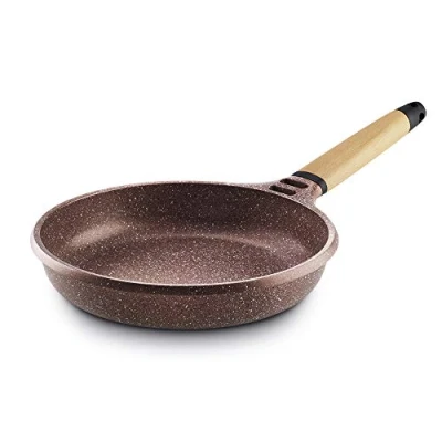 Imagen de Castey Sartén Inducción Terracota Mango Cedro 24Cm