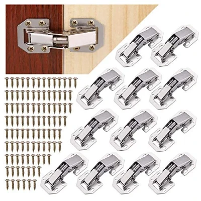 Imagen de Zocipro 12Pcs Bisagras para Muebles de Cocina 90con Tornillos, Puertas Cierre Suave, Bisagra Cazoleta Cazoleta,
