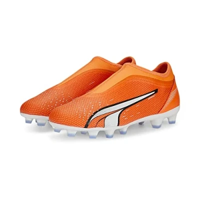 Imagen de PUMA Match LL FG/AG JR, Botas de fútbol, Ultra Orange White Blue Glimmer, 38.5 EU