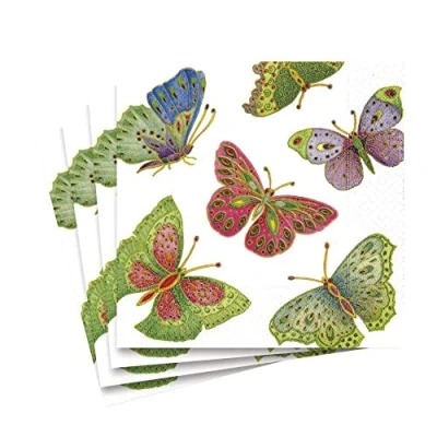 Imagen de Caspari Inc. 10690l Paper Luncheon Napkins Servilletas de Papel con diseño Mariposas (20 Unidades)