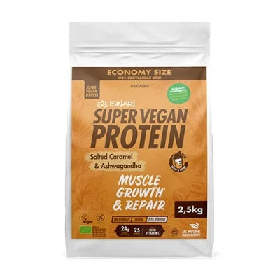 Imagen de Super Vegan Protein Caramelo Salado y Ashwagandha (2,5kg)