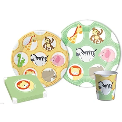 Imagen de Ciao Y4640 Kit Vajilla de Fiesta (platos, vasos, servilletas), multicolor, 8 personas (Y4640)