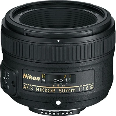 Imagen de Nikon AF S 50mm F1.8 G Objetivo para (distancia focal fija 50mm, apertura f/1.8) color negro Versión Europea