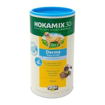 Imagen de GRAU El Original HOKAMIX30 Derma, para Problemas de la Piel, un Pelo Brillante y una Piel Sana, Pack Individual (1 x 750 g), alimento complementario Perros