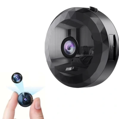 Imagen de DVONE Mini Camara Espia, 1080P HD WiFi Oculta Cámara Espía para Ver En El Movil, con Audio y Vídeo, Batería de Larga Duración, Exteriores/Interiores