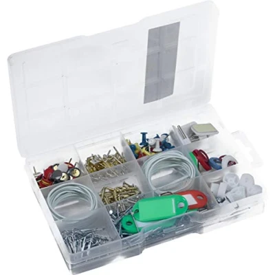 Imagen de Connex Juego Piezas + 120 g Ganchos de Pared, Clavos, Agujas pinnwandnadeln &amp; Co. Preclasificado en práctica plástico Uso Universal Caja surtida / DP8500107, Varios, 182 Teilig