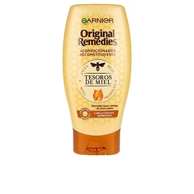 Imagen de Garnier Acondicionador Reconstituyente con Tesoros de Miel 1 unidad, Negro, 250 ml (Paquete 1)