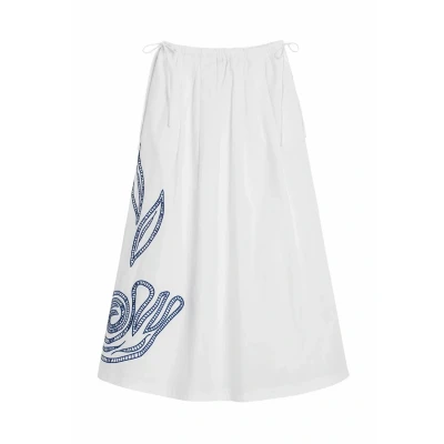 Imagen de Desigual Embroidered Falda larga, Mujer, Talla: Large, White