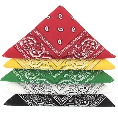 Imagen de Karl Loven EL BANDANA Lote de bandanas 100% Algodon primera calidad Paisley Panuelo Cabeza Cuello Bufanda Juego 5 Multicolore #3