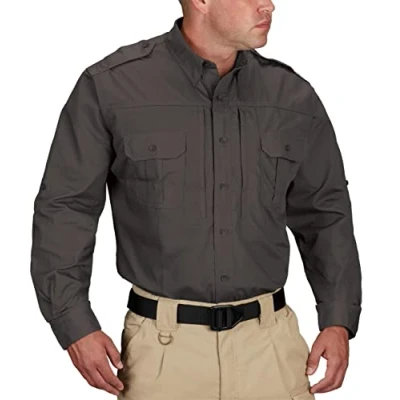 Imagen de Propper Camiseta de Manga Larga táctica para Hombre, Color Gris Oscuro, tamaño Large