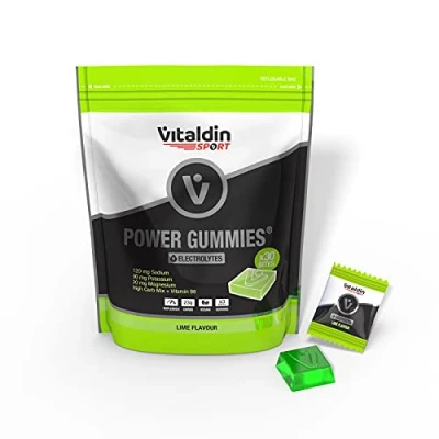 Imagen de VITALDIN SPORT Power Gummies Electrolytes Doypack de 30 Bites gominola Sabor lima