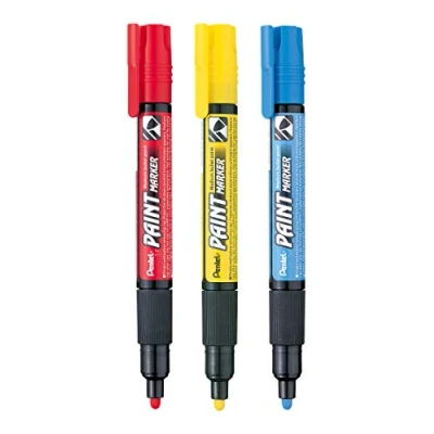 Imagen de Pentel MMP20 Marcador de pintura (rojo, amarillo, azul claro)