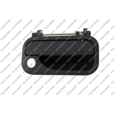 Imagen de PRASCO OP0528001 Manecilla de Puerta exterior, Delante, derecha con ojo cerradura negro
