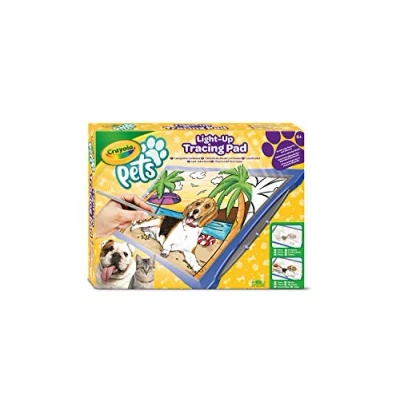 Imagen de CRAYOLA Pets Light Up Tracing Pad, Pizarra con Luz, Dibuja tu Propio Cachorro y CREA Escenas Divertidos, 04 1034