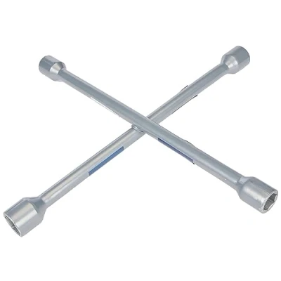 Imagen de CARTREND 10870 Llave Cruzada para Cambio de neumáticos rápido y Seguro, Color Plateado