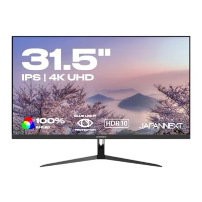 Imagen de JapanNext Monitor PC Panel IPS 31,5&quot; 4K UHD Inclinación Ajustable 16:9 3840x2160 3xHDMI 1xDP 60 hz 5ms Filtro de luz Azul Tecnología sin parpadeos JN IPS315UHDR