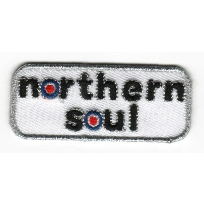 Imagen de Mainly Metal nbsp; Parche bordado planchable con texto &#039;Northern Soul&#039;