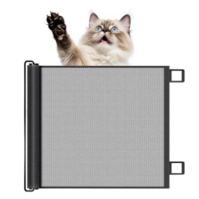 Imagen de Hsyan Puerta Seguridad Bebé Extensibles, De Seguridad, Extensible, Barrera para Bebés, Protectora, Escaleras Niños, Gatos Y Perros, Adecuada Uso En Interiores, 130 * 78cm