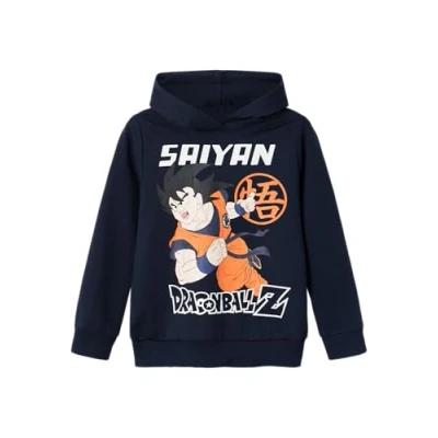 Imagen de Name it Nkmjam Dragonball Jersey con capucha para niños, Talla: 6a, Dark sapphire