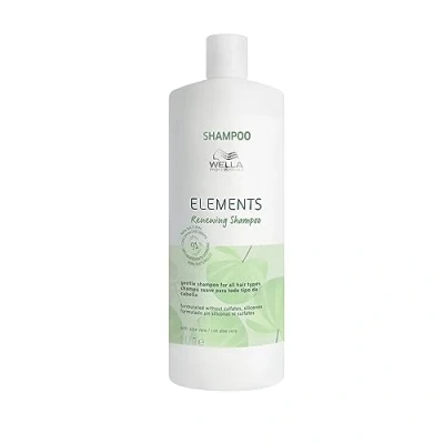Imagen de Wella Professionals Elements Champú Renovador Brillo y suavidad para el cabello Sin Siliconas ni Sulfatos Con Aloe Vera 1L
