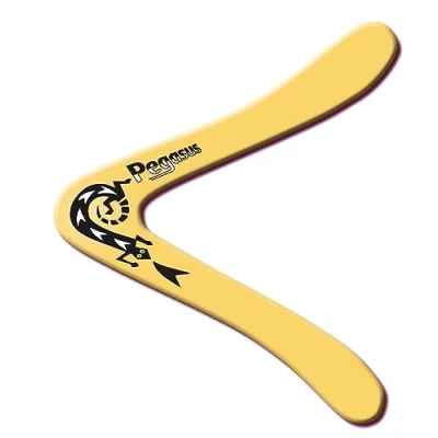 Imagen de GÜNTHER FLUGSPIELE Paul 1374 Boomerang Pegasus B, forma clásica, de unos 25 cm altura, hecho polipropileno irrompible, vuela a 18 20 m distancia
