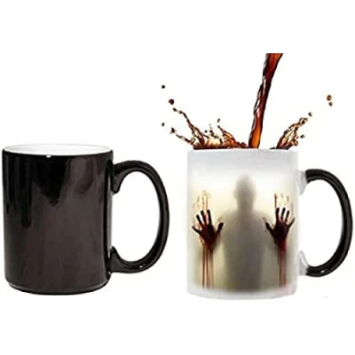 Imagen de Lingstar The Walking Dead Zombies cerámica Calor Sensible Cambio de Color Taza café té