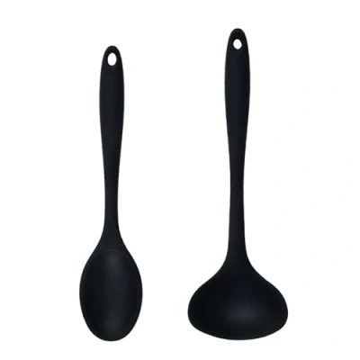 Imagen de 1 Cuchara De Cocina, Sopa, Mezcladora Silicona, Mango Largo, Utensilios Juego Cocina Antiadherentes