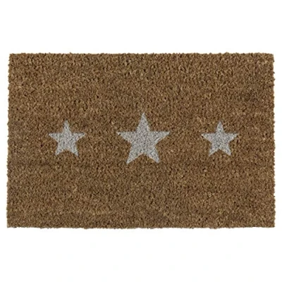 Imagen de andiamo Felpudo de Coco con Estrellas para Interior y Exterior, 40 x 60 cm, Bonote