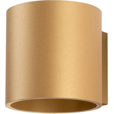 Imagen de Sollux Orbis Aplique minimalista Up &amp; Down dorado 1x G9