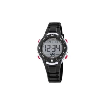 Imagen de CALYPSO Reloj Modelo K5801/6 de la colección Crush, Caja 35 mm Digital con Correa plástico Negro para cadete