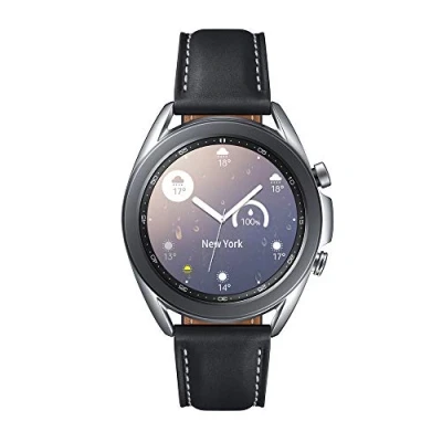 Imagen de SAMSUNG Galaxy Watch3 Smartwatch de 41mm, Bluetooth, Reloj inteligente Color Plata, Acero [Versión española] (SM R850NZSAEUB)