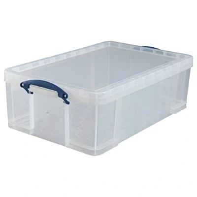 Imagen de Really Useful Boxes 50L caja y cesta de almacenaje cajas cestas (Storage box, Transparente, 15 80 C, Polipropileno (PP), Monótono, Rectangular)